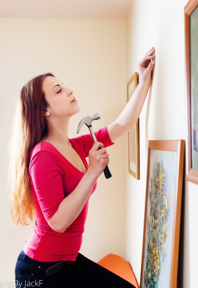 Making New Holes for Your Decorative Items After Skim Coat