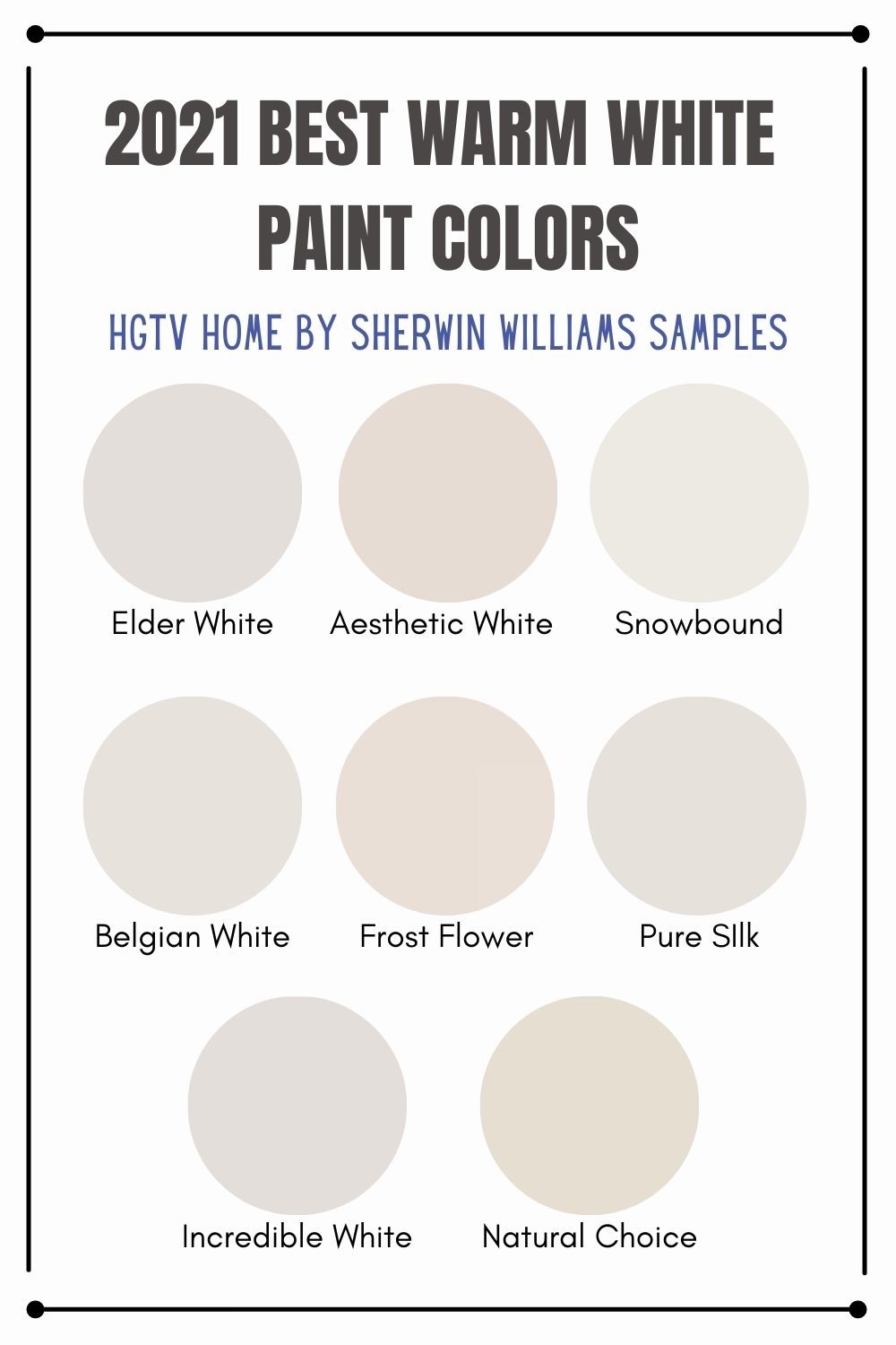 2021 BEST WARM WHITE PAINT COLORS - HGTV HOME by SHERWIN WILLIAMS