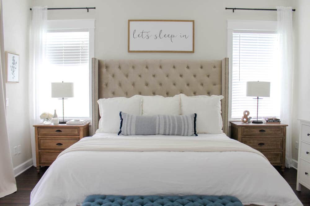 Coastal Farmhouse Bedroom Reveal