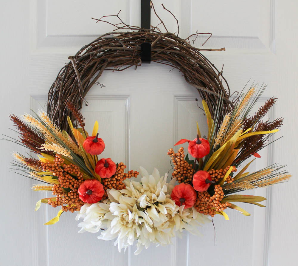 7 DIY Fall Wreath Ideas with Dollar Tree Items - Crazy Life with Littles
