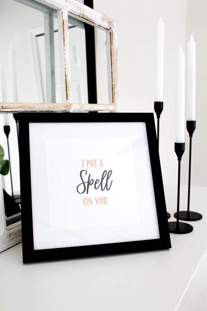 I Put A Spell on You Halloween Printable