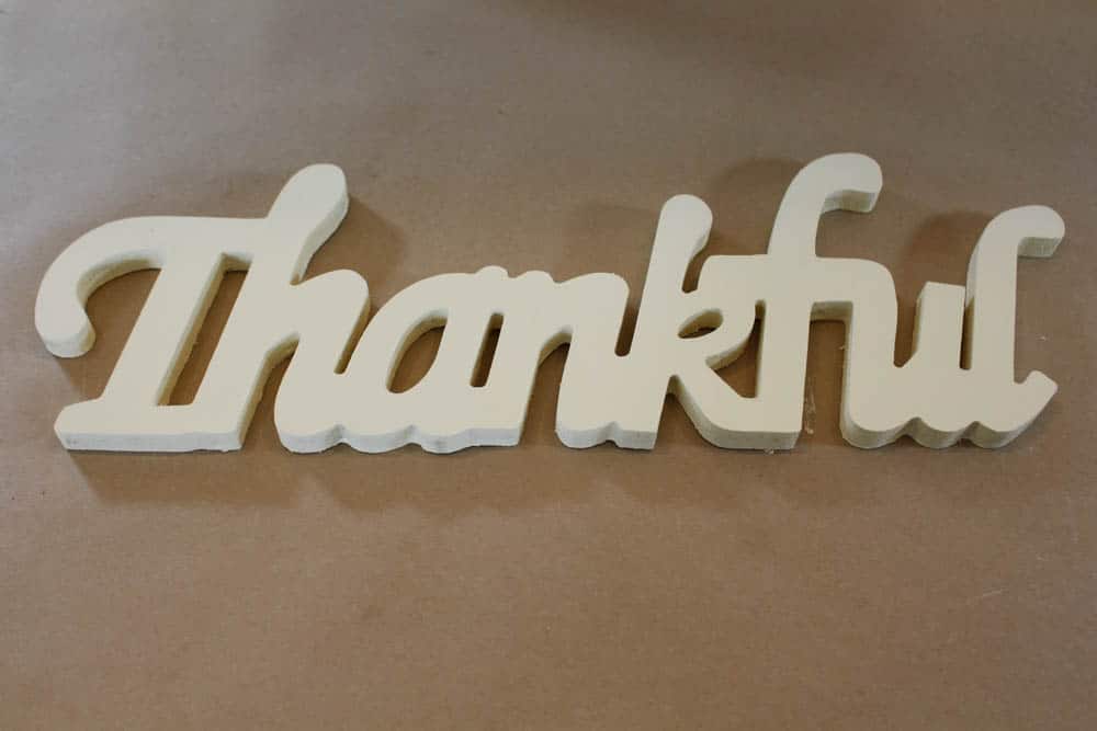 Dollar Tree Painted Thankful Sign