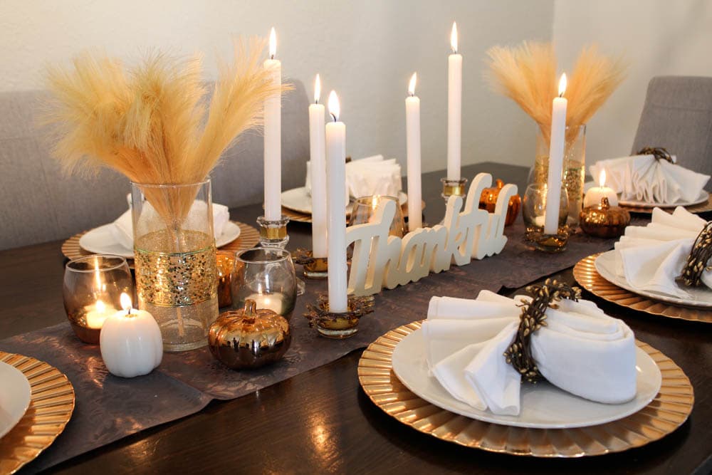 Full Glam Thanksgiving Table Setting