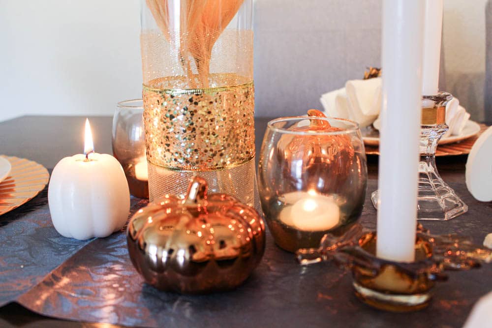 Glam Thanksgiving Table Setting