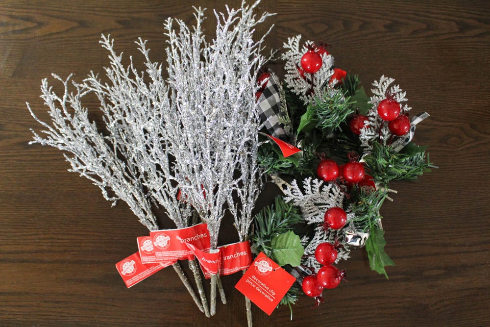 Dollar Tree Christmas Florals And Clips