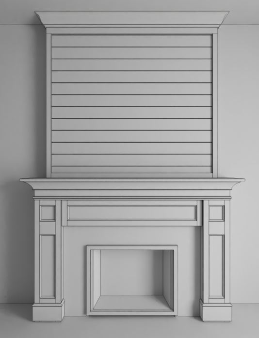 3D DIY Faux Fireplace Design 1