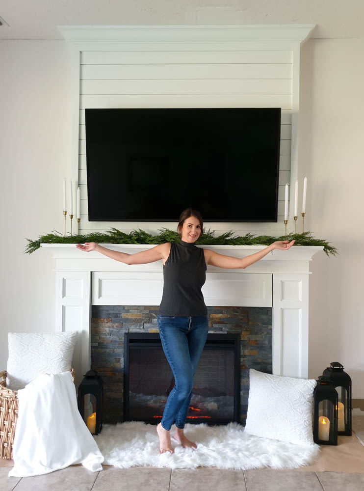 DIY FAUX FIREPLACE FULL REVEAL