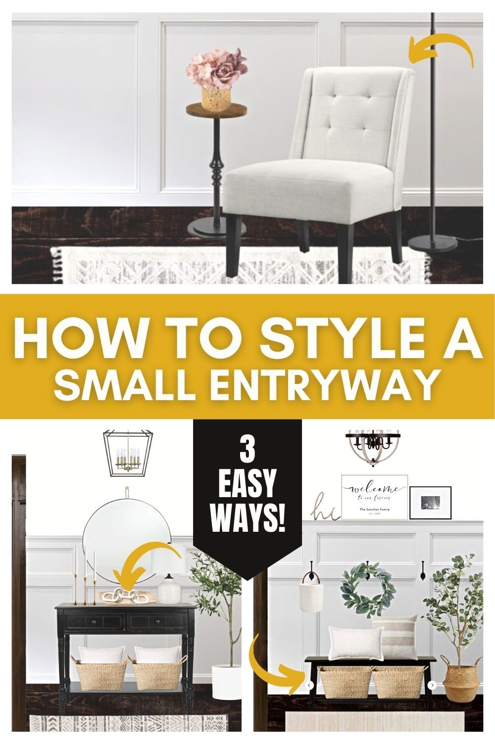 3 EASY WAYS TO STYLE A SMALL ENTRYWAY