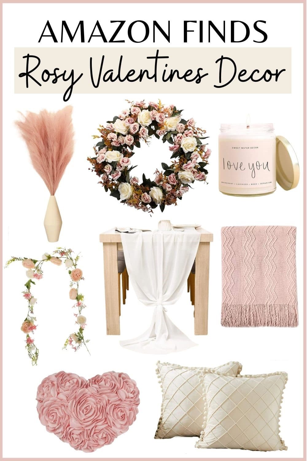 Rosy Valentines Day Decor Amazon Finds