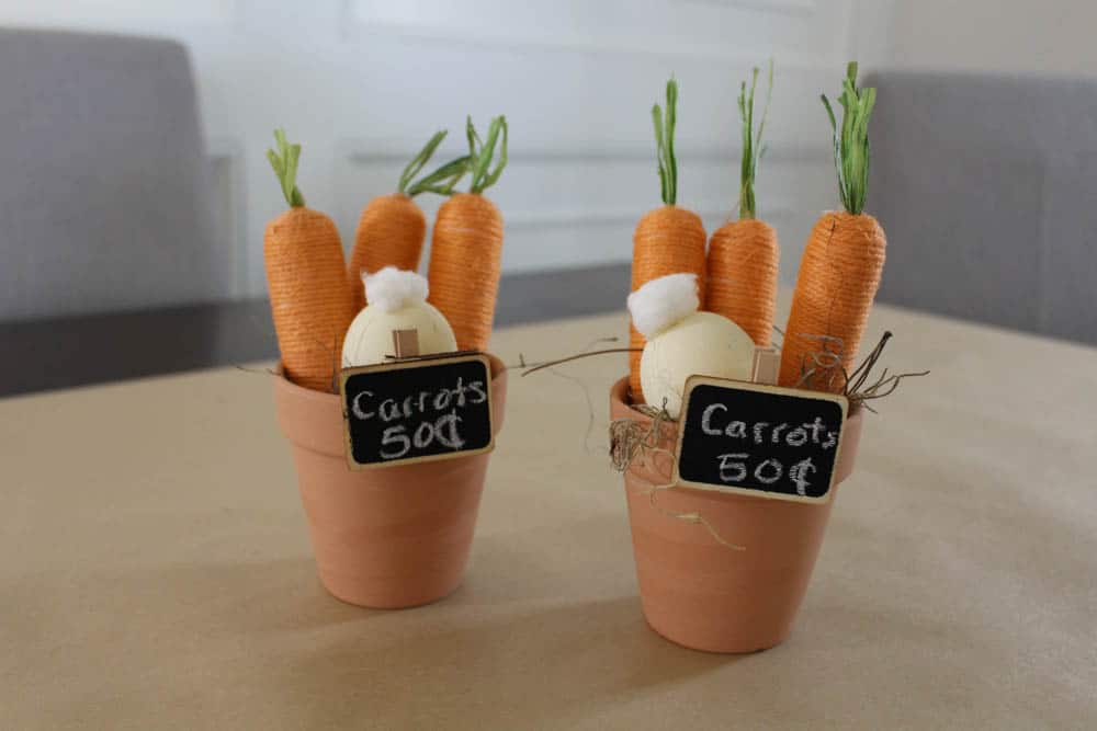 Carrot Pot With Bunny Tail