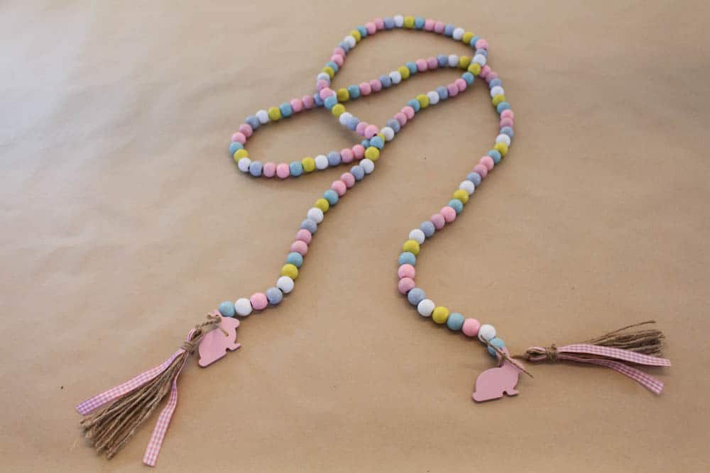 DIY Bunny Beaded Garland