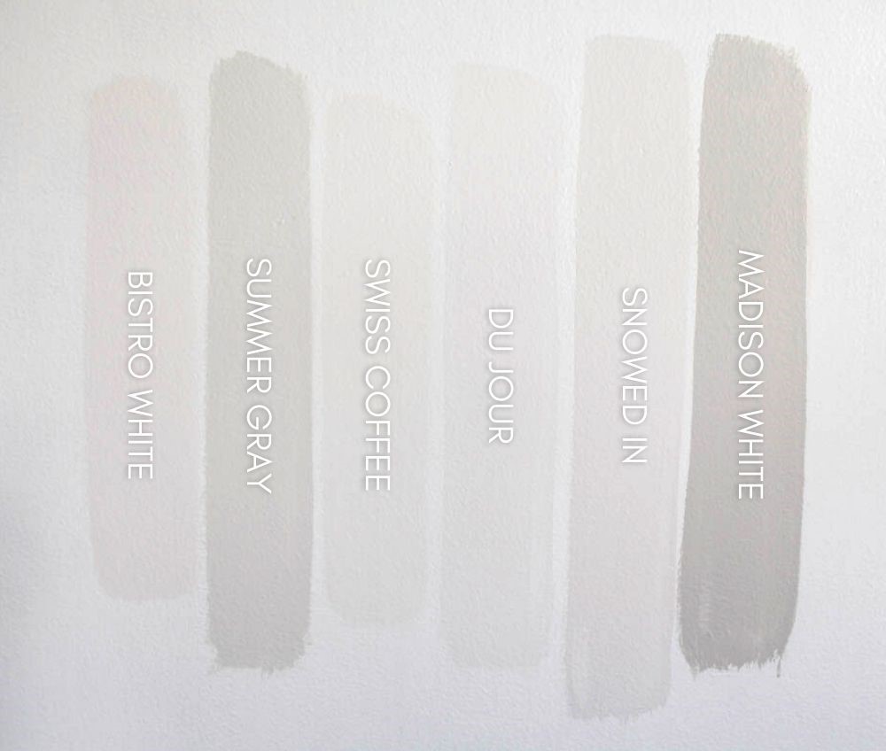 TOP 6 WHITE AND NEUTRAL VALSPAR PAINT SAMPLES
