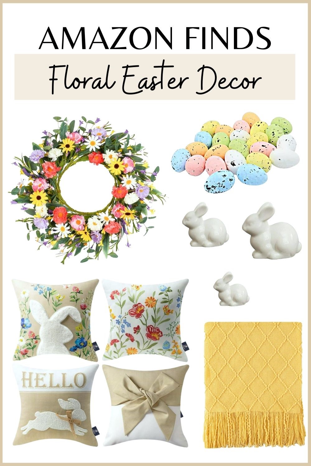 FLORAL EASTER DECOR AMAZON FINDS