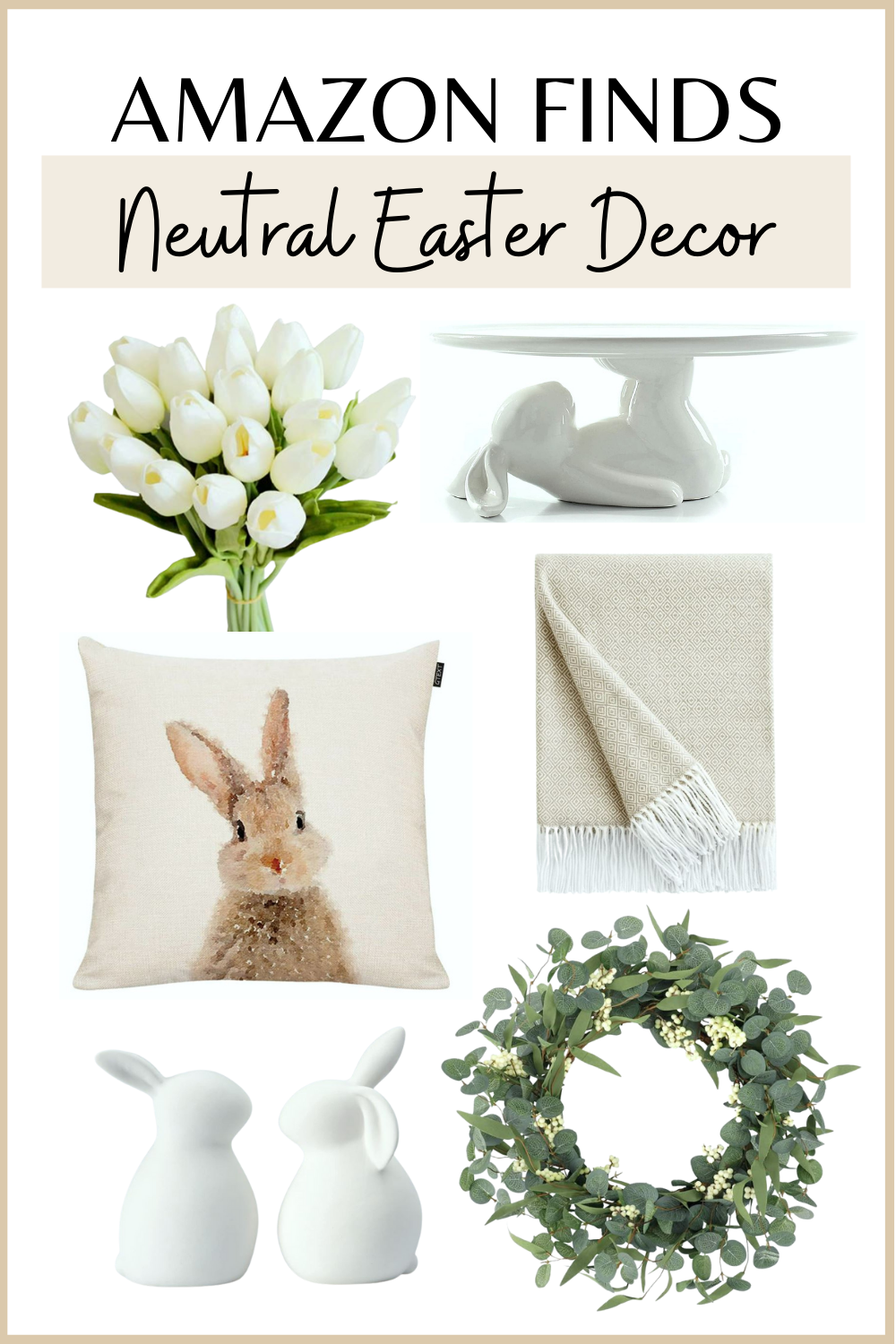 NEUTRAL EASTER DECOR AMAZON FINDS