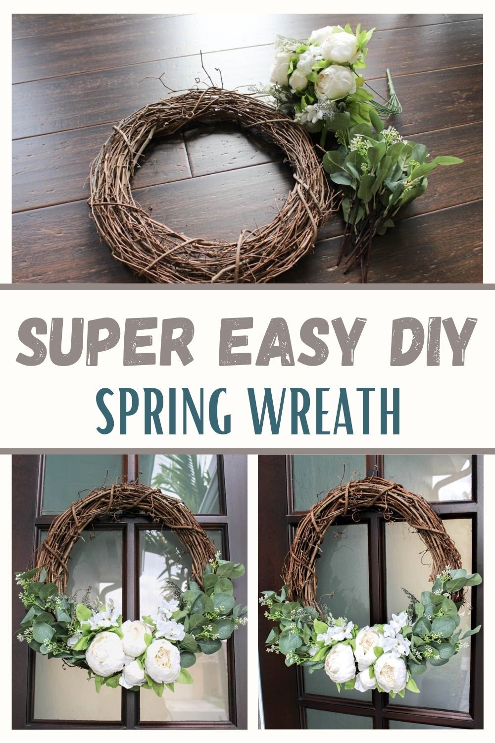 SUPER EASY DIY SPRING WREATH