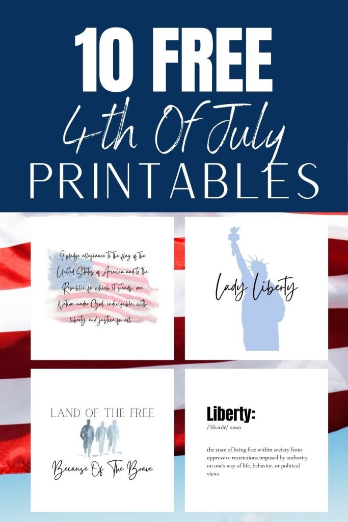 10 FREE 4th Of July Printables | Patriotic Printables For All American ...