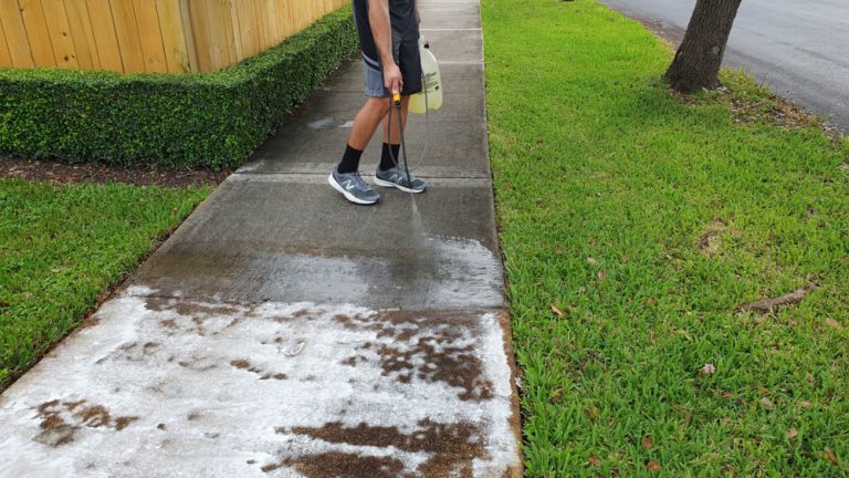 How To Clean Your Dirty Sidewalk In 3 Easy Steps! - Simply Lovely Living