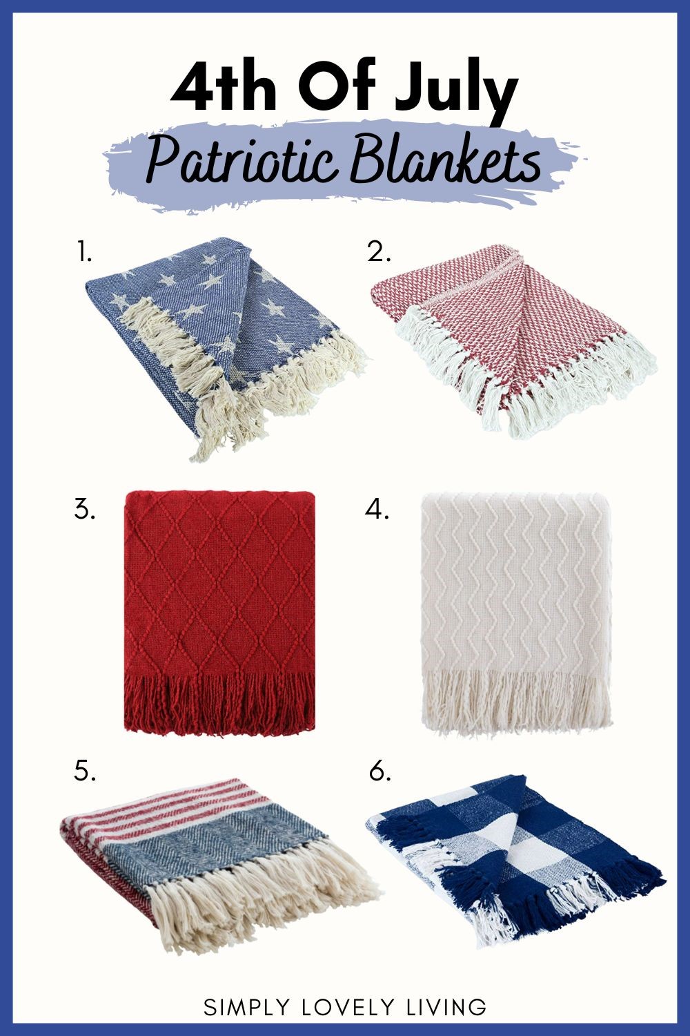 4th Of July Patriotic Blankets