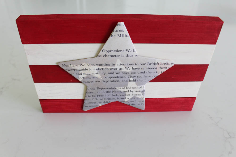 DIY Wooden Flag Craft