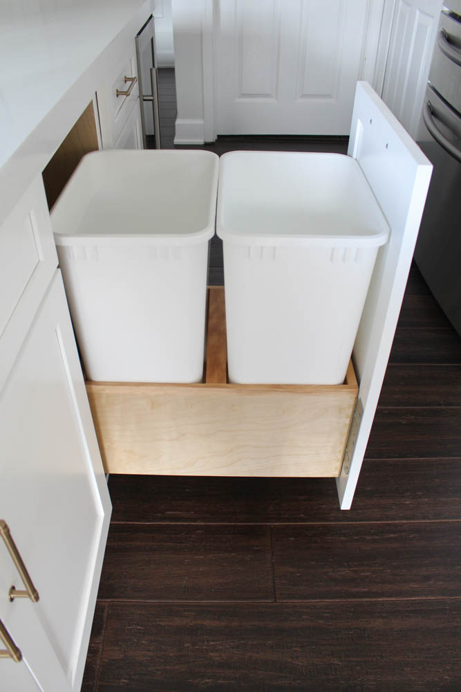 Garbage Cans Pull Out Kitchen Cabinet Door