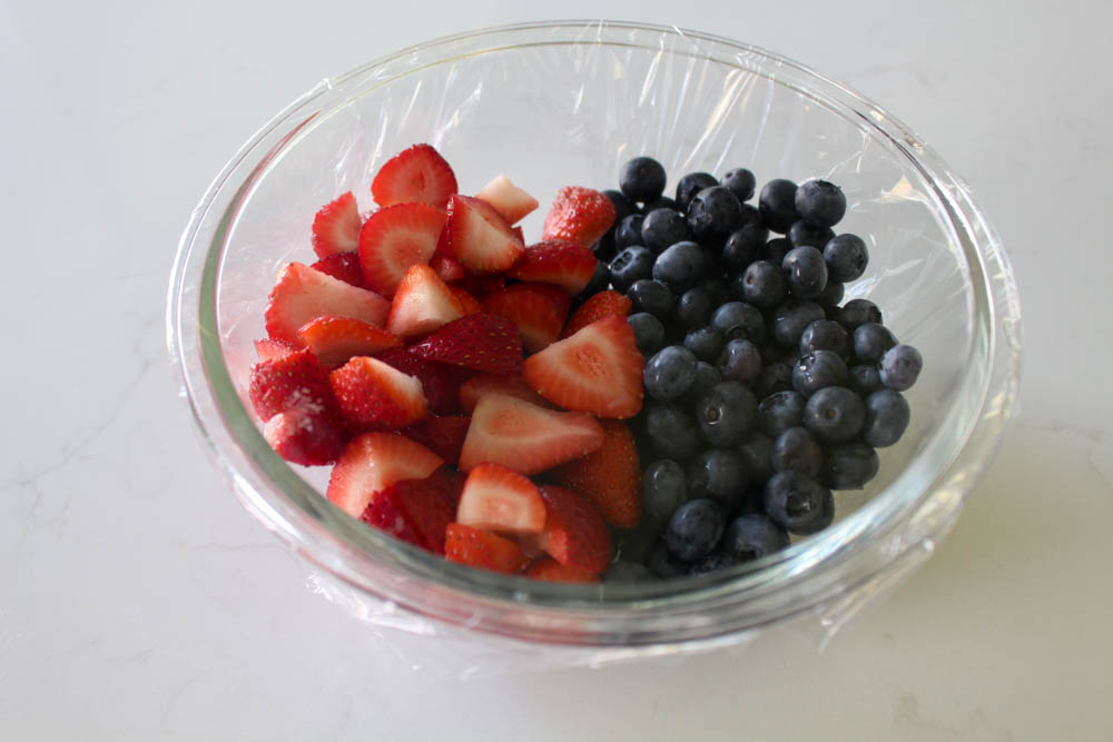 Strawberries And Blueberries For 4th Of July  