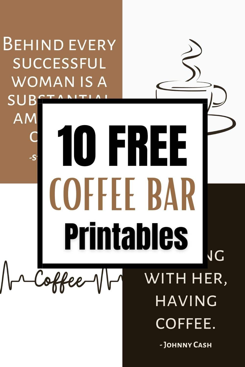 10 FREE Coffee Bar Printables For Everyone