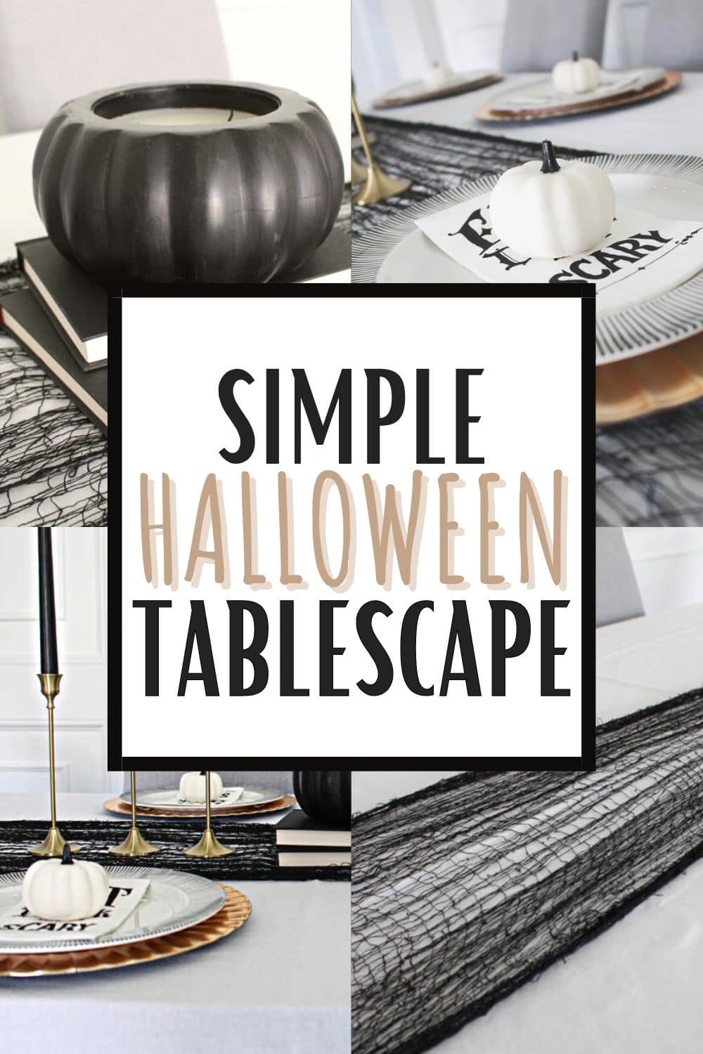 Simple Halloween Tablescape On A Budget