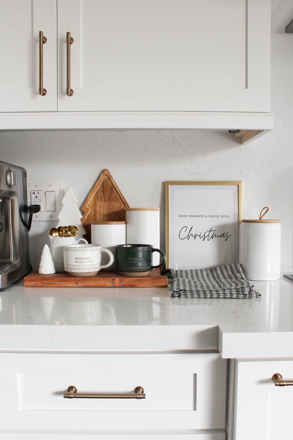 Christmas Kitchen Coffee Station Styling