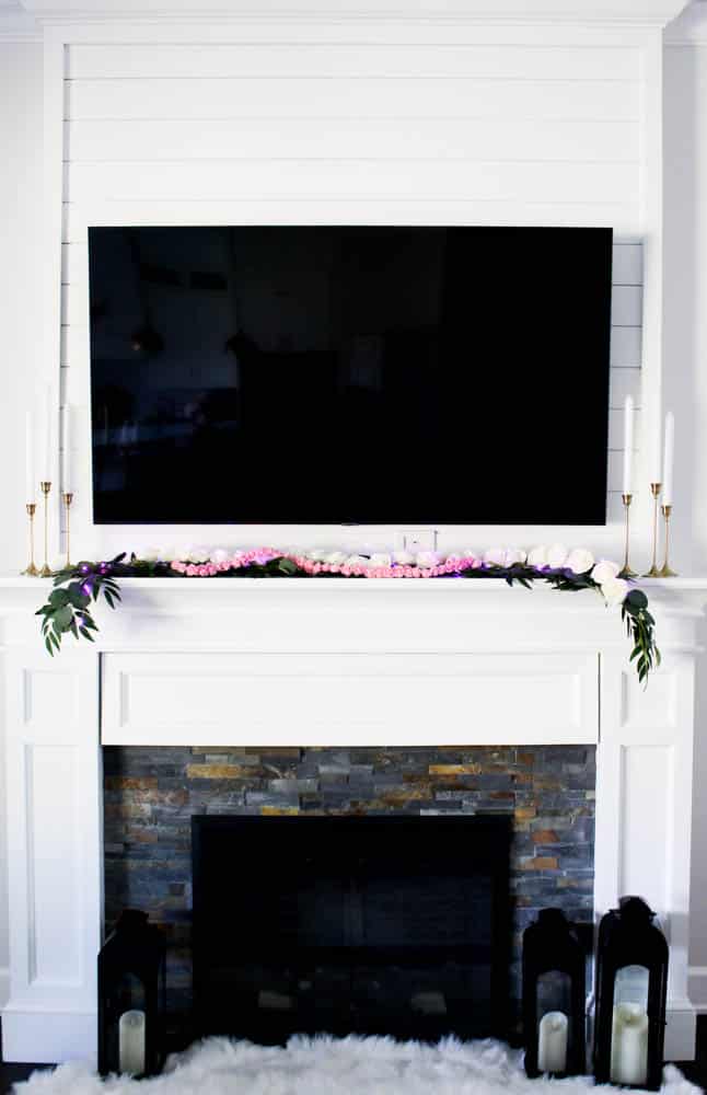 Dollar Tree Valentines Day Mantel Decor