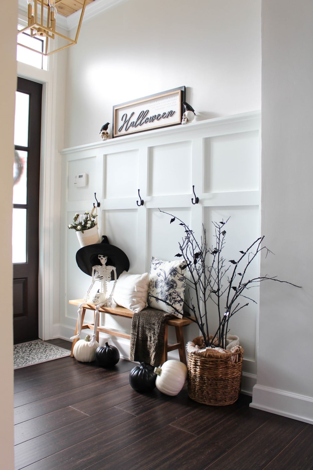 Black And White Halloween Decor