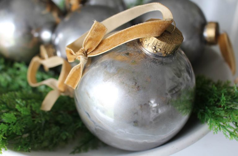 How To Diy Mercury Glass Ornaments With Just 7 Easy Steps Simply Lovely Living