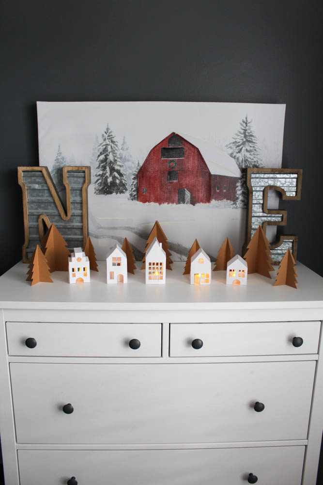 DIY Paper Christmas Village