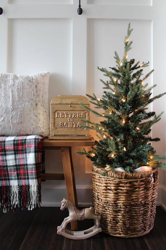 Small Christmas Tree In Entryway