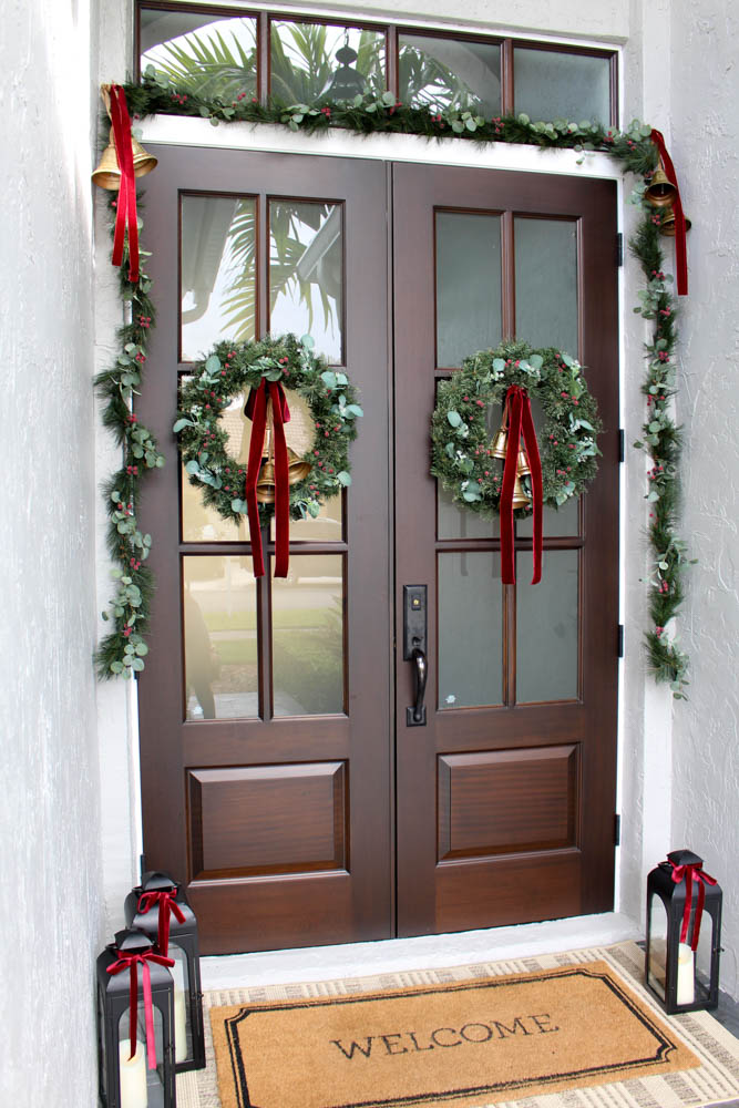 Traditional Christmas Front Door 