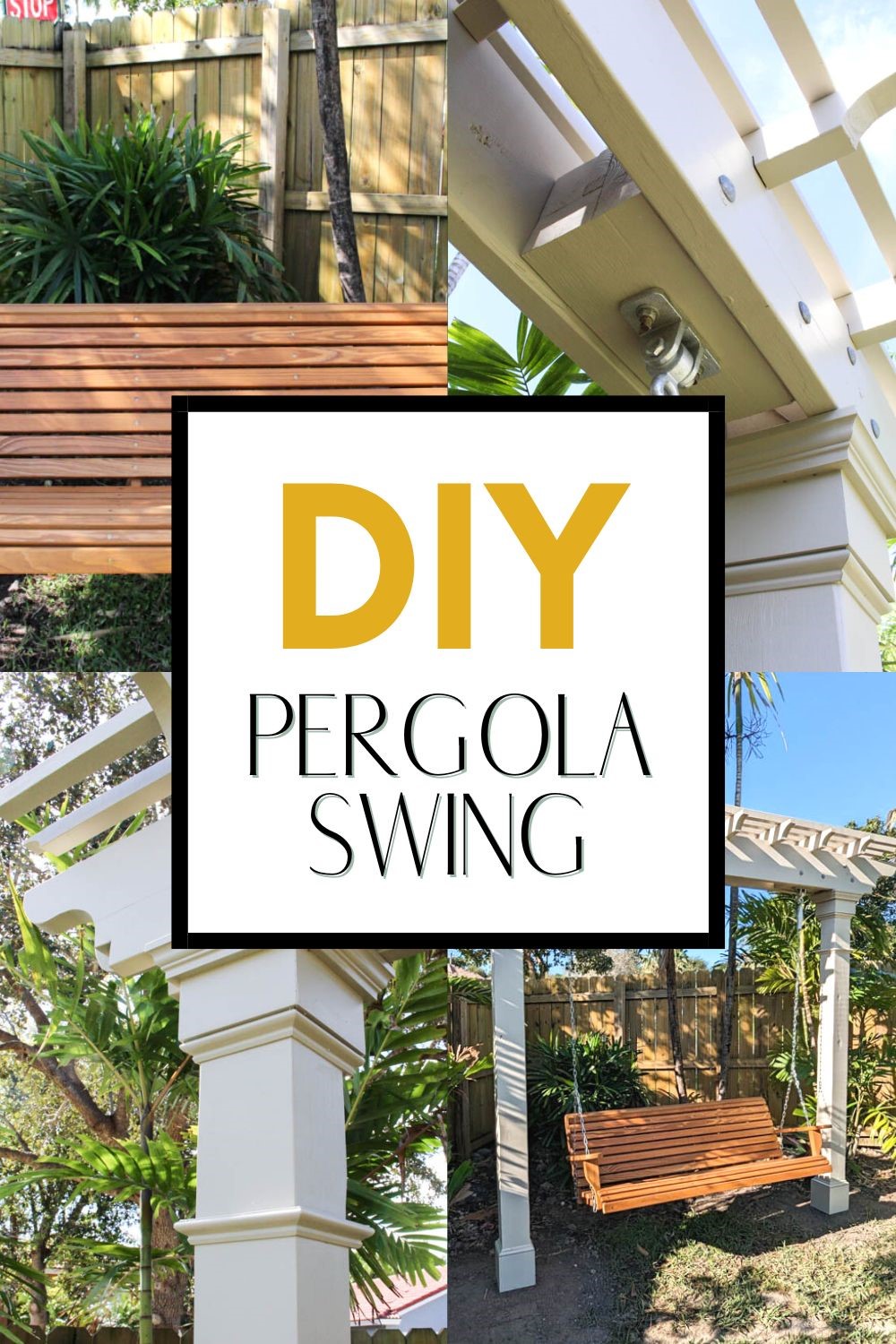 DIY Pergola Swing Backyard Project